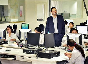 Naresh Gulati at the office.