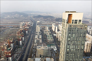 The Songdo International Business District in Incheon.