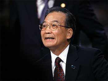 China's Prime Minister Wen Jiabao.