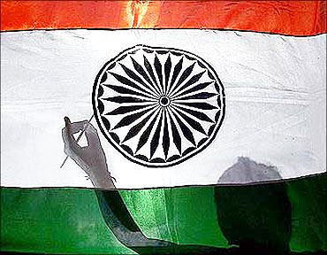 The Indian flag.