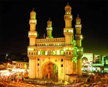 The Charminar in Hyderabad.