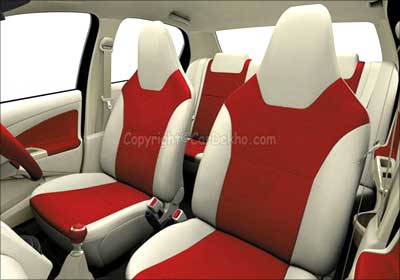 Toyota Etios front seats.