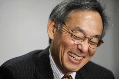 Steven Chu, US energy secretary.