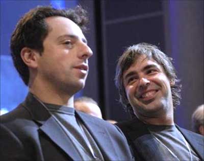Larry Page and Sergey Brin.
