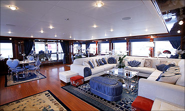 The interior of a CRN 60m Blue Eyes yacht. Ferretti Group is looking for partnerships in India.