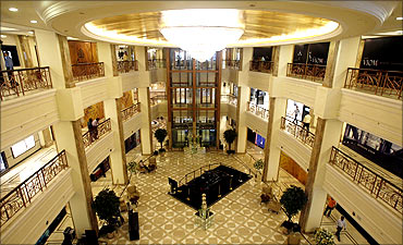A general view inside the Emporio mall in New Delhi.