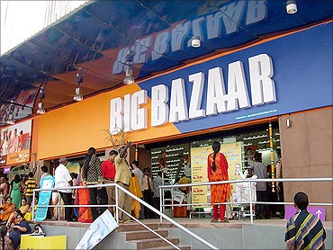 Future group's Big Bazaar outlet.
