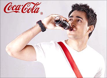 Coca-Cola advertisement.
