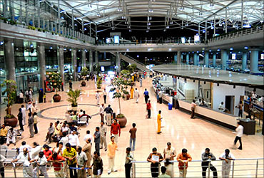 Rajiv Gandhi International Airport in Hyderabad.