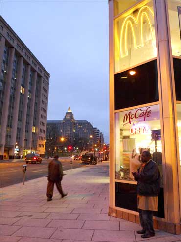 A McDonald's restaurant in Washington D.C.