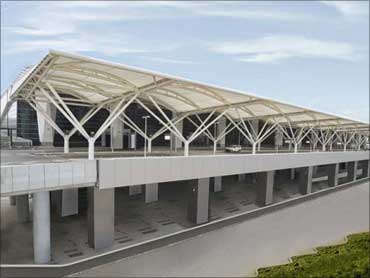 Frontal view of Terminal 3.