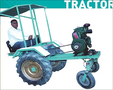 Tractor without steering by Bachubhai.