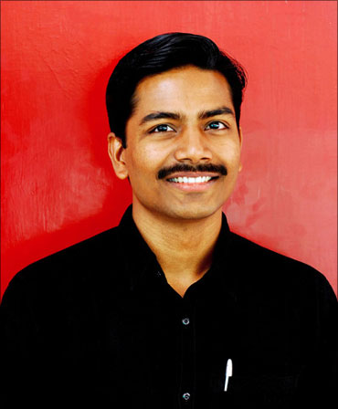 D Udaya Kumar, the creator of the Rupee symbol.