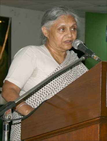 Delhi Chief Minister Sheila Dikshit.