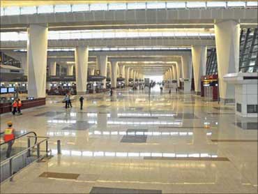 New terminal of New Delhi airport.