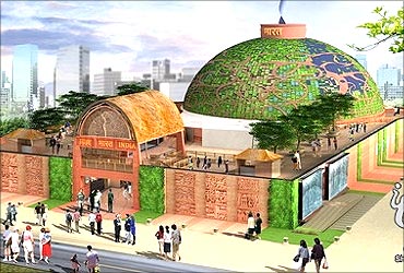 India Pavilion at Shanghai World Expo.