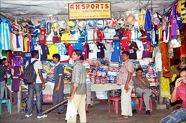 A sports good shop in Kolkata.