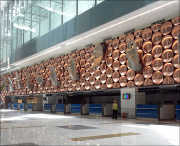 The magnificent Terminal 3 at Delhi's Indira Gandhi International Airport.