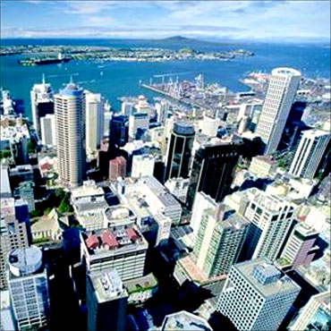 Cityscape of Auckland.