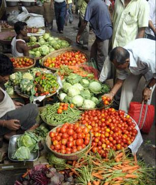 A vegetable vendor