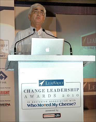 Salman Khurshid, Minister of Corporate affairs.