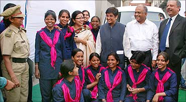 For-She team with Kiran Bedi.