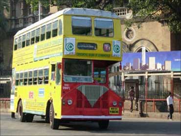 BEST bus in Mumbai.