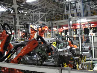 Robots at Ford plant.