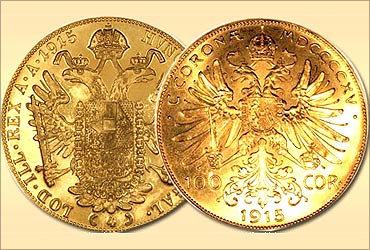 Austrian gold coin.