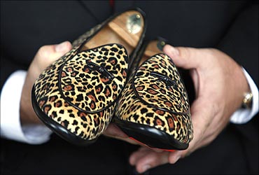 A pair of shoes belonging to Bernard Madoff.