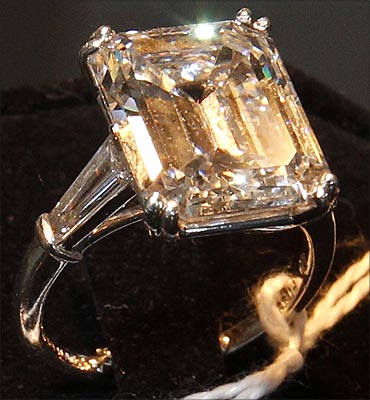 A ten carat diamond ring belonging to Bernard Madoff.