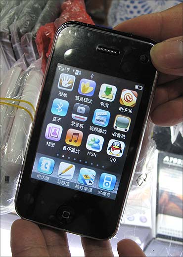 A counterfeit Apple iPhone.