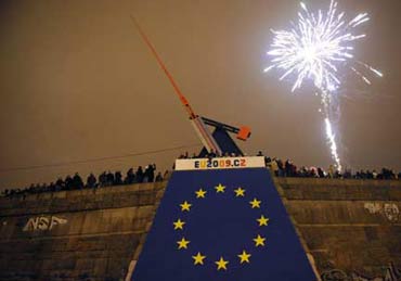The Czech celebrating the New Year.