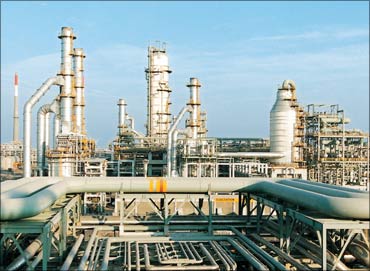 The Reliance Industries petrochemicals plant in Jamnagar.