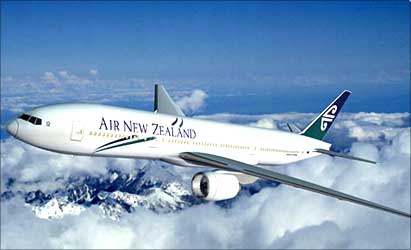 An Air New Zealand aircraft.