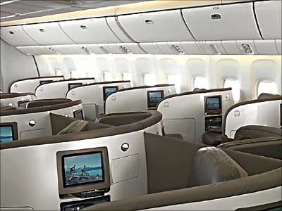 A view of the Business Class.