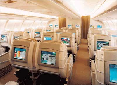 Business Class of Asiana Airlines.