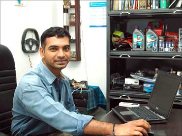 Raghav Rangarajan in his office.