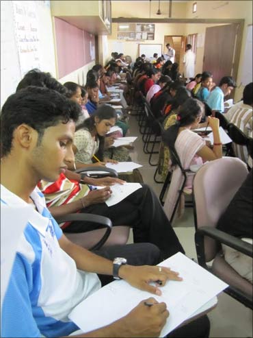 Students at a classroom.
