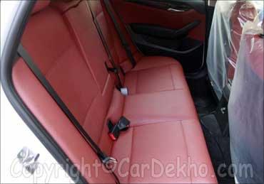 The rear seats of BMW X1.