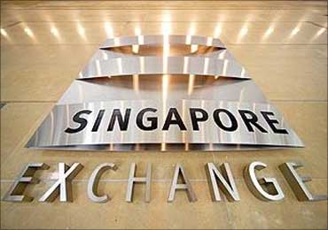 The facade of Singapore Stock Exchange.