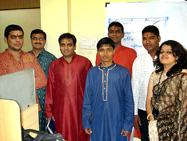 Medsynaptic team with Ashish Dhawad (third from the left).