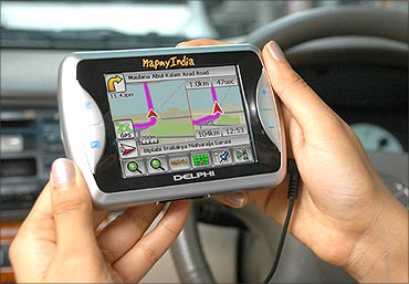 Mapmyindia's GPS system.