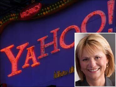 (Inset) Carol Bartz, Yahoo chief executive.