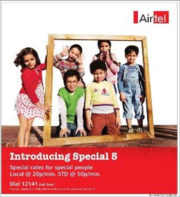 Bharti Airtel advertisement.