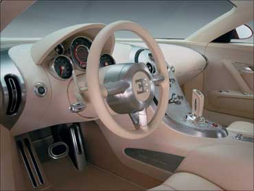 Interior of Bugatti sold in the US.