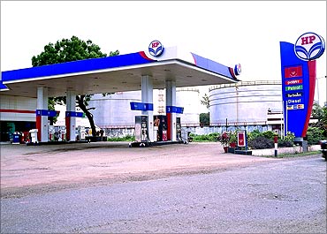 HPCL petrol pump.