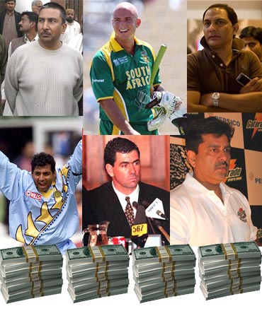 Some cricketers who were involved in match fixing scandal.