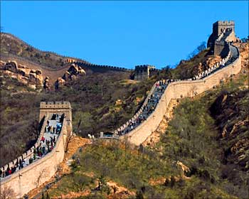 The Great Wall of China.