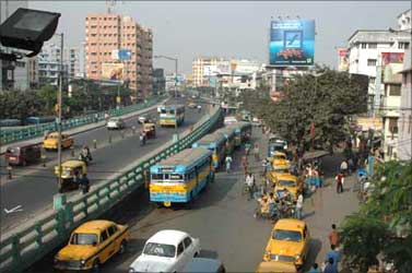 A flyover in Kolkata.